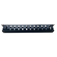 Кабельний організатор 19" 1U гребінчатий, цільнометалевий GEAR (GCM-1U19INCH)