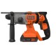 Перфоратор Black&Decker SDS-Plus,18 В, 2Ah, 1.2 Дж, 3 режими, сумка, 2.2 кг (BCD900D1S)