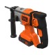 Перфоратор Black&Decker SDS-Plus,18 В, 2Ah, 1.2 Дж, 3 режими, сумка, 2.2 кг (BCD900D1S)