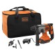 Перфоратор Black&Decker SDS-Plus,18 В, 2Ah, 1.2 Дж, 3 режими, сумка, 2.2 кг (BCD900D1S)