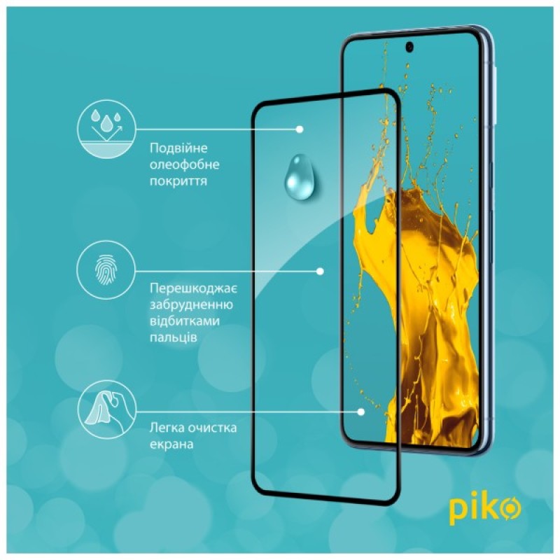 Скло захисне Piko Full Glue Google Pixel 8 Pro Black (1283126582752)