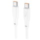 Дата кабель USB-C to USB-C 2.0m 100W TPE X93 white HOCO (6931474790729)