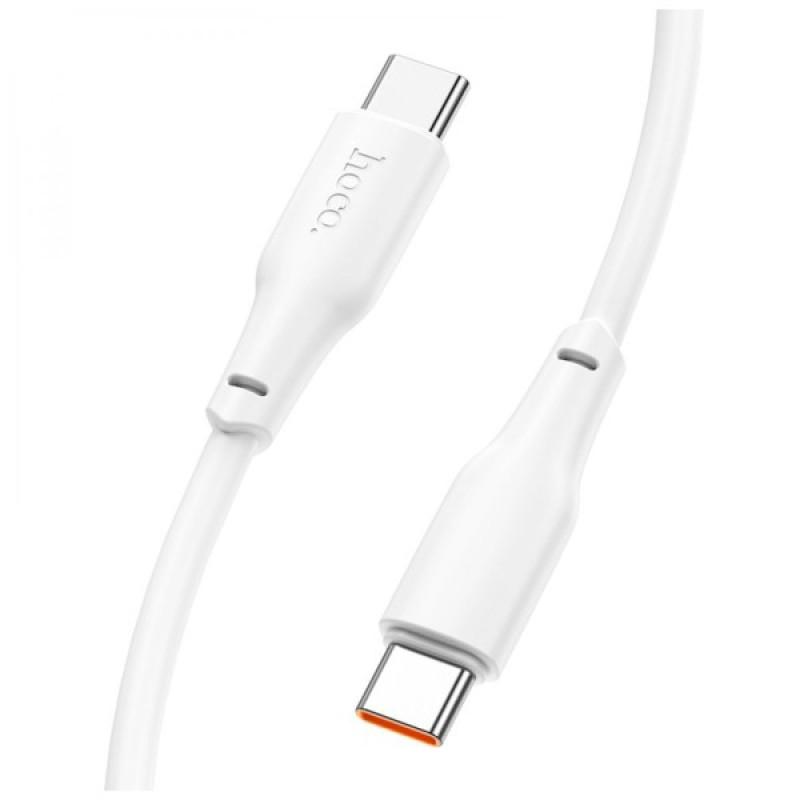 Дата кабель USB-C to USB-C 2.0m 100W TPE X93 white HOCO (6931474790729)