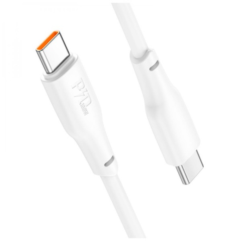 Дата кабель USB-C to USB-C 2.0m 100W TPE X93 white HOCO (6931474790729)