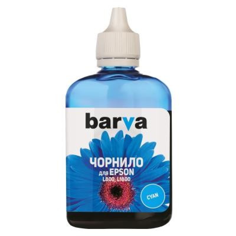 Чорнило Barva Epson 673 90г CYAN (L800-410)
