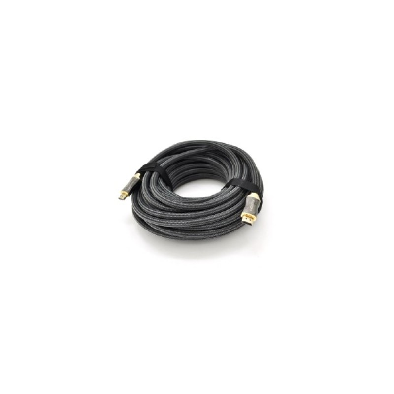 Кабель мультимедійний HDMI M to HDMI M 20.0m V2.0 4K black VEGGIEG (YT-HDMI(M)/(M)HX-20/19709)
