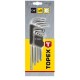 Набір інструментів Topex ключі шестигранні Torx T10-T50, набір 9 шт.*1 уп. (35D961)