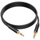 Кабель мультимедійний 3.5mm M to 3.5mm M 1.0m UPA30 Friend AUX Black HOCO (6942007625463)