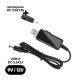 Кабель живлення USB 5V to DC 9V/12V 5.5*2.1/3,5*1,35 mm Armorstandart (ARM65519)