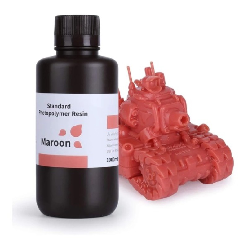 Фотополімерна смола ELEGOO Resin, Standard 1кг, maroon (50.103.0086)