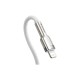 Дата кабель USB-C to Lightning 2.0m Cafule Metal PD 20W white Baseus (CATLJK-B02)