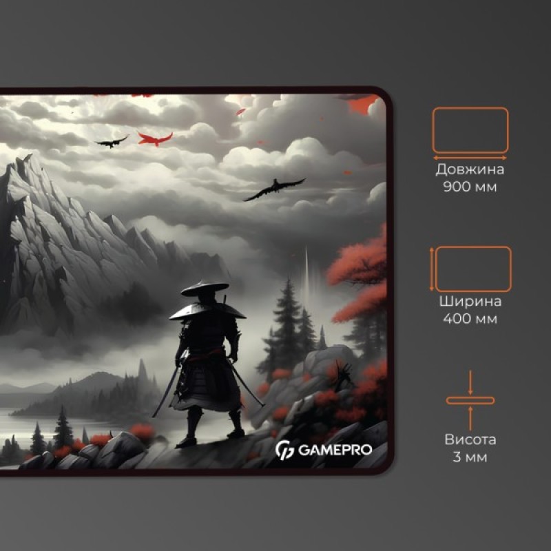 Килимок для мишки GamePro Speed/Control Black-Red (MP275RS)