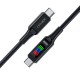 Дата кабель USB-C to USB-C 1.2m 100W with display C7-03 Acefast (6974316282778)