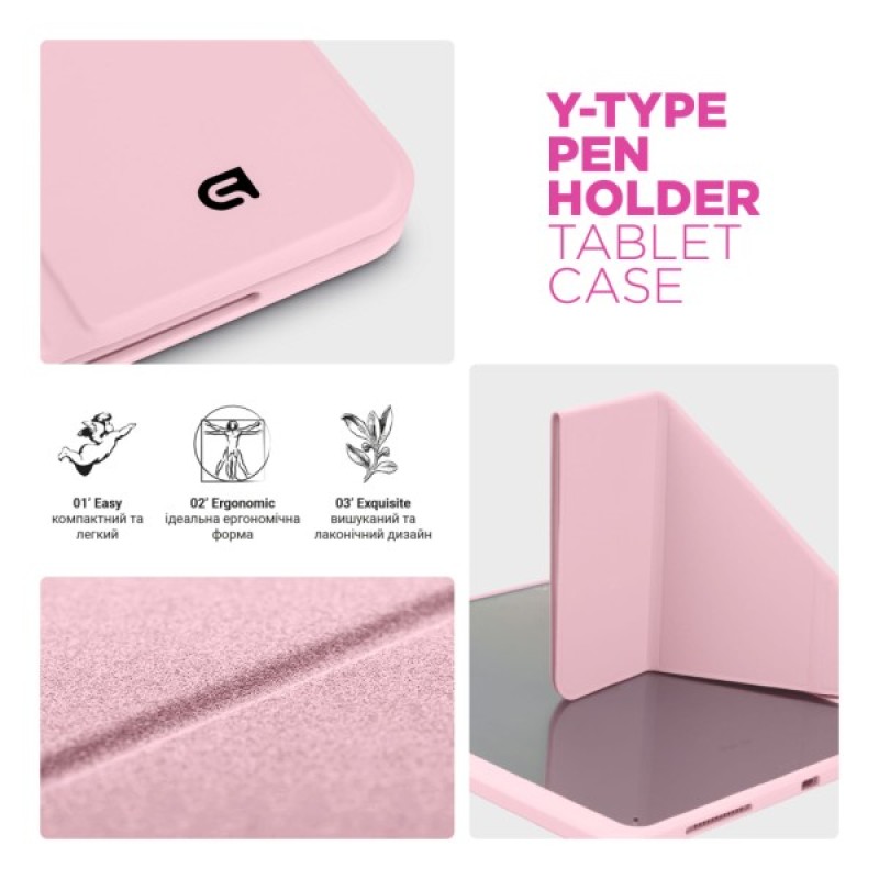 Чохол до планшета Armorstandart Y-Type PEN Samsung Galaxy Tab S9+ / S9 FE+ / S10+ Pink (ARM85528)