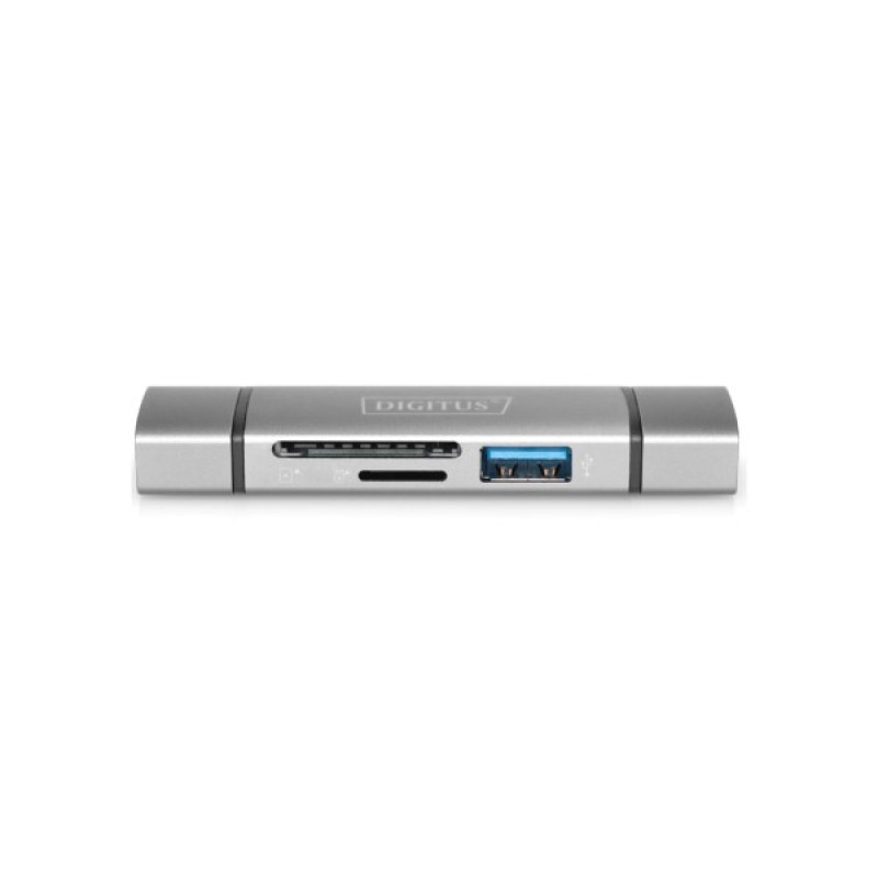 Зчитувач флеш-карт Digitus USB-C/USB 3.0 SD/MicroSD (DA-70886)