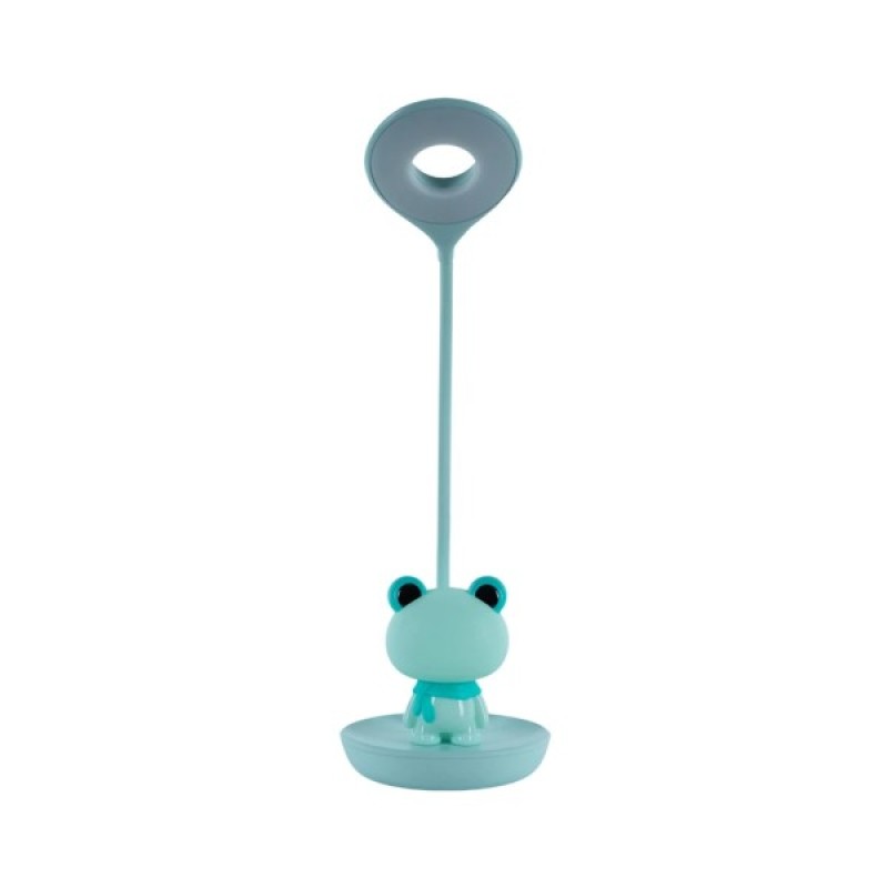 Настільна лампа Kite Froggy LED з акумулятором, зелена (K24-492-3-4)