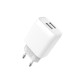 Зарядний пристрій XO 2xUSB 2.4A + cable USB to Micro 5P white (L57-M-WH)