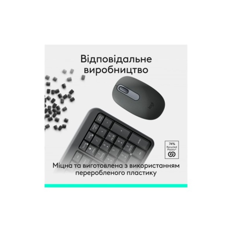 Комплект Logitech MK250 Bluetooth/Wireles UA Graphite (920-013823)