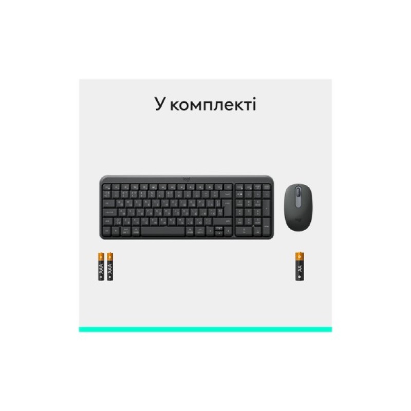 Комплект Logitech MK250 Bluetooth/Wireles UA Graphite (920-013823)