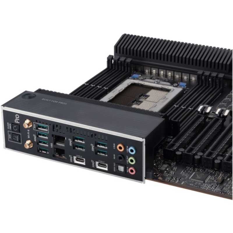 Серверна материнська плата ASUS PRO WS WRX80E-SAGE SE WIFI sWRX8 WRX80 8xDDR4 M.2 WiFi BT EATX (90MB1590-M0EAY0)