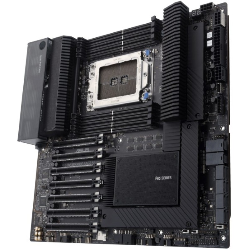 Серверна материнська плата ASUS PRO WS WRX80E-SAGE SE WIFI sWRX8 WRX80 8xDDR4 M.2 WiFi BT EATX (90MB1590-M0EAY0)