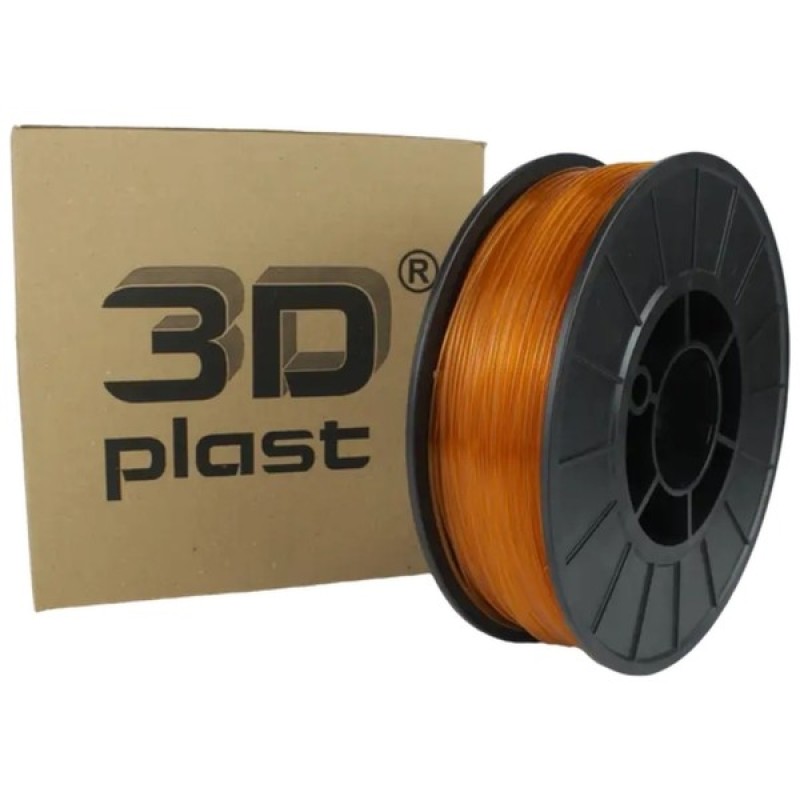 Пластик для 3D-принтера 3Dplast PETG 1.75мм, 0.85кг, transparent orange (3DPTG17508CNG)