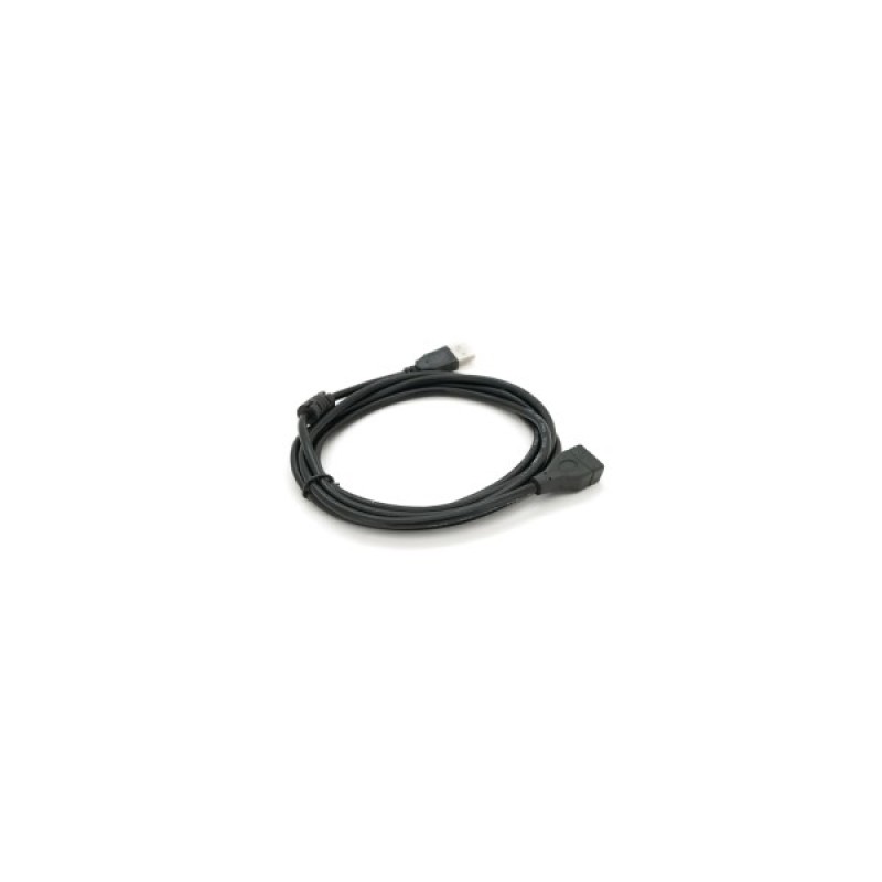 Дата кабель USB 2.0 AM/AF 2.0m ferrite black Voltronic (YT-AM/AF-2.0B)