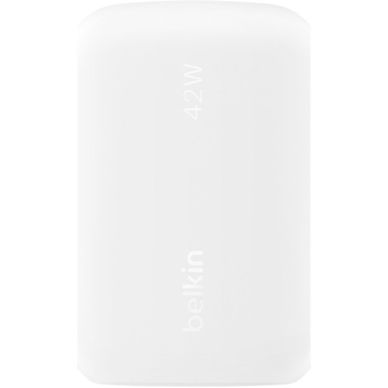 Зарядний пристрій Belkin 42W USB-C PD PPS 30W USB-A 12W white (WCB009VFWH)