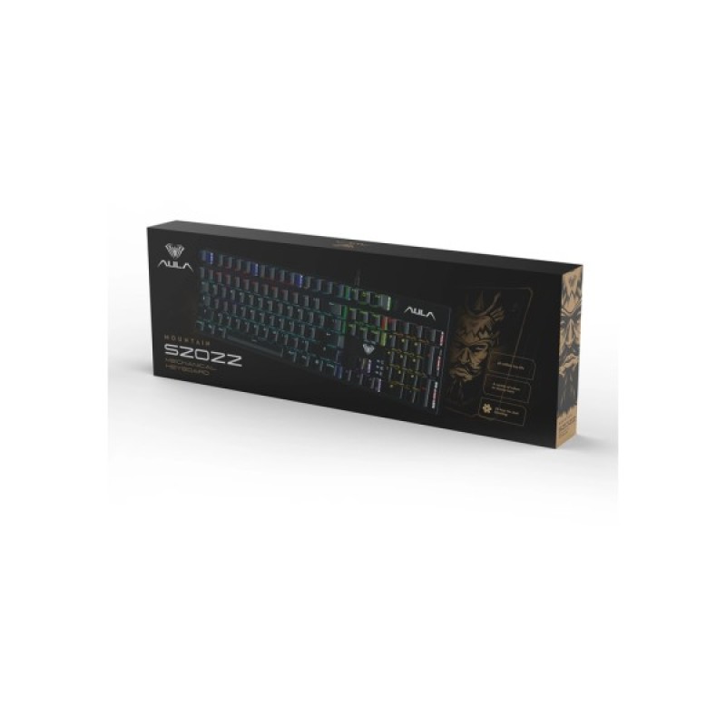 Клавіатура Aula S2022 KRGD Blue Hot-Swap USB UA Black (6948391202235)