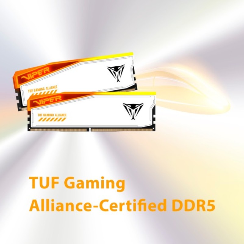 Модуль пам'яті для комп'ютера DDR5 32GB (2x16GB) 6600 MHz Viper Elite 5 RGB Patriot (PVER532G66C34KT)
