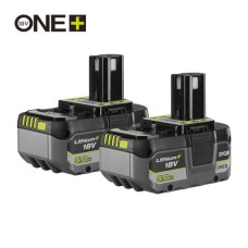 Набір акумулятор + зарядний пристрій Ryobi ONE+ RB1850X2 18V, 2х5Ah (5133005305)