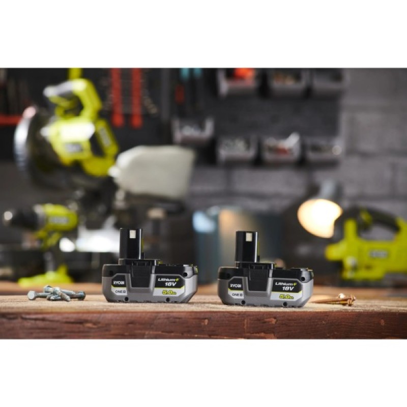 Набір акумулятор + зарядний пристрій Ryobi ONE+ RB1850X2 18V, 2х5Ah (5133005305)