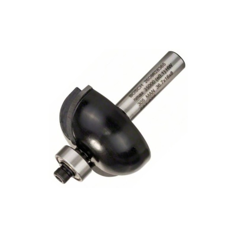Фреза Bosch Professional галтельна, Std, S8, R12, D36.7, L16 (2.608.628.365)