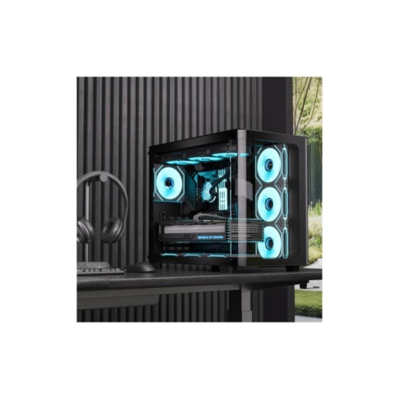 Корпус AeroCool P500C-G-BK-v1 Black (ACCM-PN01043.11)