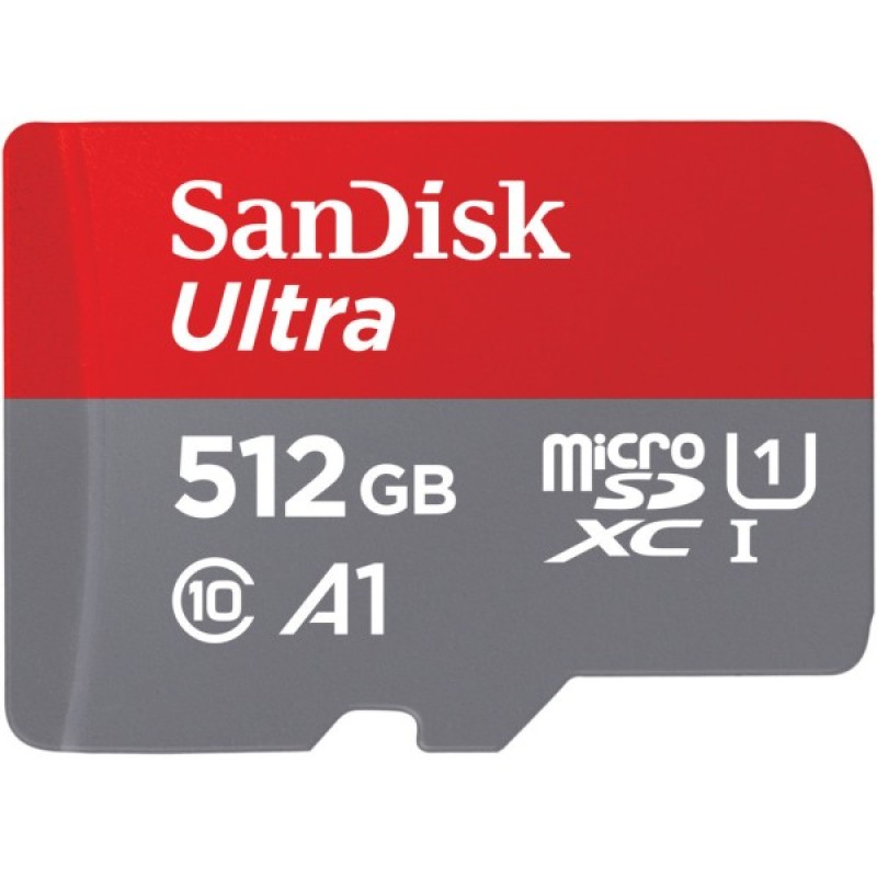 Карта пам'яті SanDisk 512GB microSDXC UHS-I Ultra A1 (SDSQUA4-512G-GN6MN)