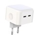 Зарядний пристрій XO L102 2xUSB-C PD35W White (L102.white)