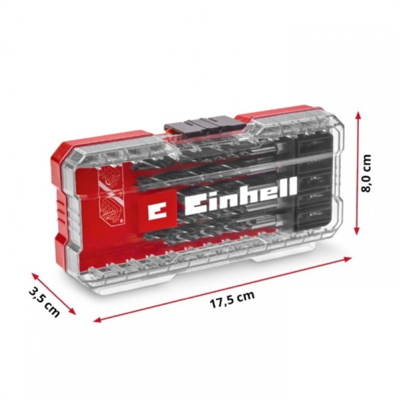Набір свердл Einhell по дереву 10шт, 3-8мм, кейс (108733)