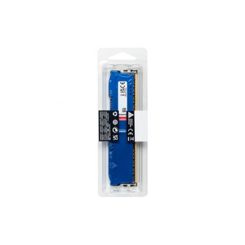 Модуль пам'яті для комп'ютера DDR3 8GB 1600 MHz Fury Beast Blue Kingston Fury (ex.HyperX) (KF316C10B/8)