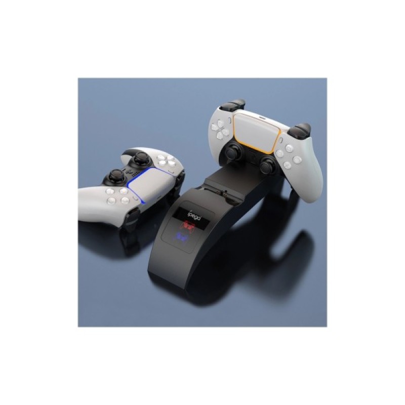Зарядний пристрій iPega PG-P5016 Для геймпадів DualSense PS5 Sony PlayStation 5 Black (PG-P5016)
