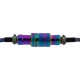 Дата кабель USB-C + USB A to USB-C 1.08m Premium Coiled Aviator blue Keychron (CAB8_KEYCHRON)