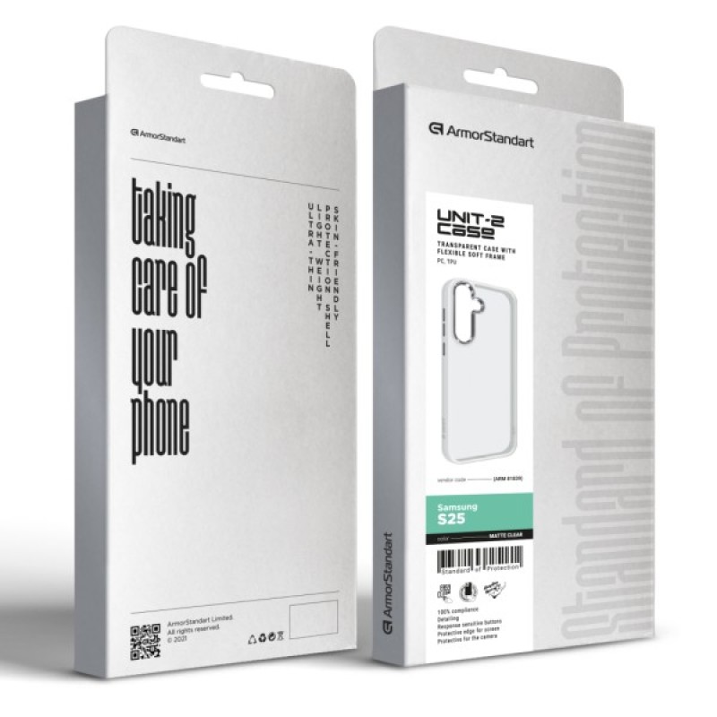 Чохол до мобільного телефона Armorstandart UNIT2 Samsung S25 Matte Clear (ARM81839)