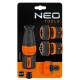 Набір для поливу Neo Tools 3/4", зрошувач прямий, 2 конектори для шланга, конектор для крана 3/4"-1" (15-711)