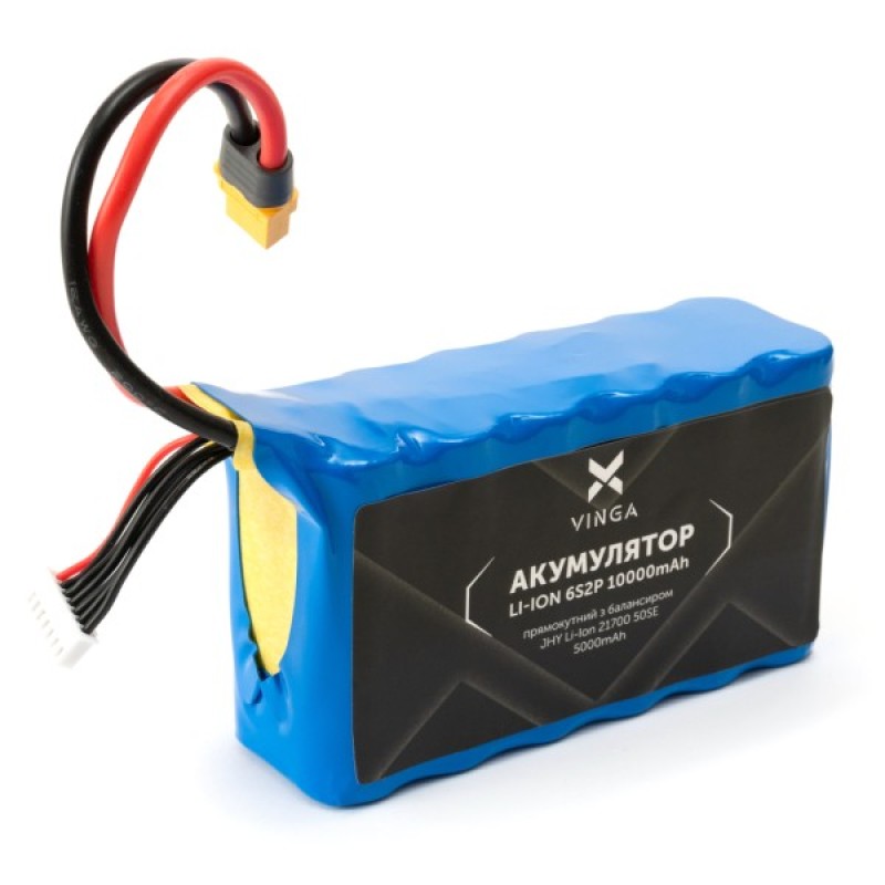 Акумулятор для дрона Vinga Li-Ion 6S2P 10000mAh коробка 10 шт (JHY Li-Ion 21700 5000mAh) (V6S2P-10PCS-10000MAH)