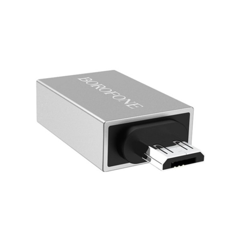 Перехідник BV2 USB to Micro-USB M OTG USB 3.0 BOROFONE (6957531090311)