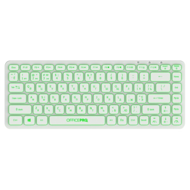 Клавіатура OfficePro SK790W Wireless/Bluetooth White (SK790W)