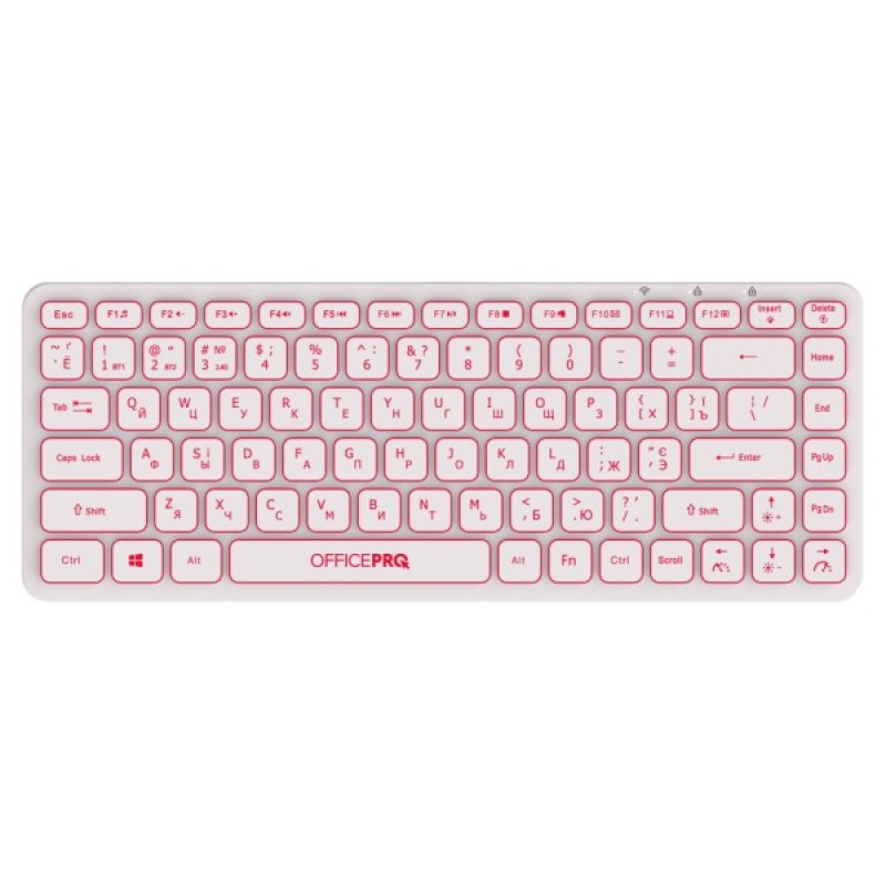 Клавіатура OfficePro SK790W Wireless/Bluetooth White (SK790W)