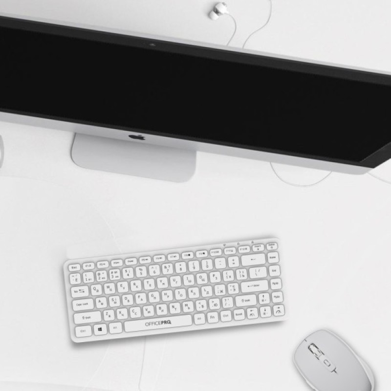 Клавіатура OfficePro SK790W Wireless/Bluetooth White (SK790W)