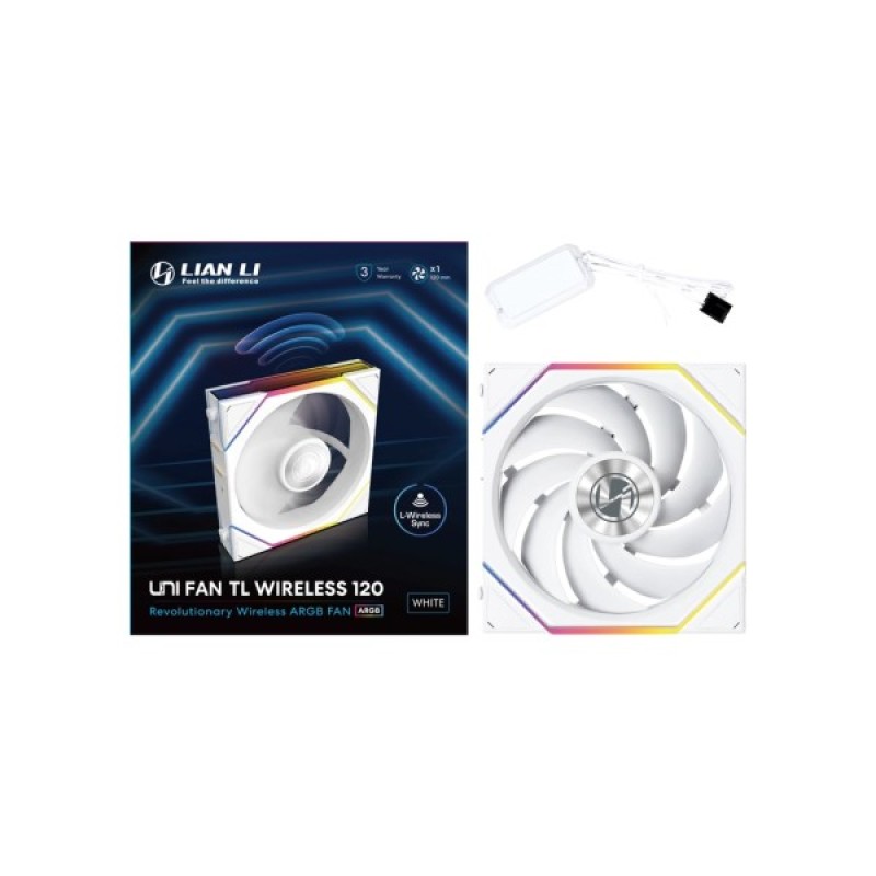 Кулер до корпусу Lian Li Uni Fan TL WIRELESS 120-1, White (G99.12TL1W1W.00)