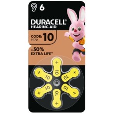Батарейка Duracell 10 / P10 / PR70 Zinc Air (1.4V) * 6 (5007510/5011445)