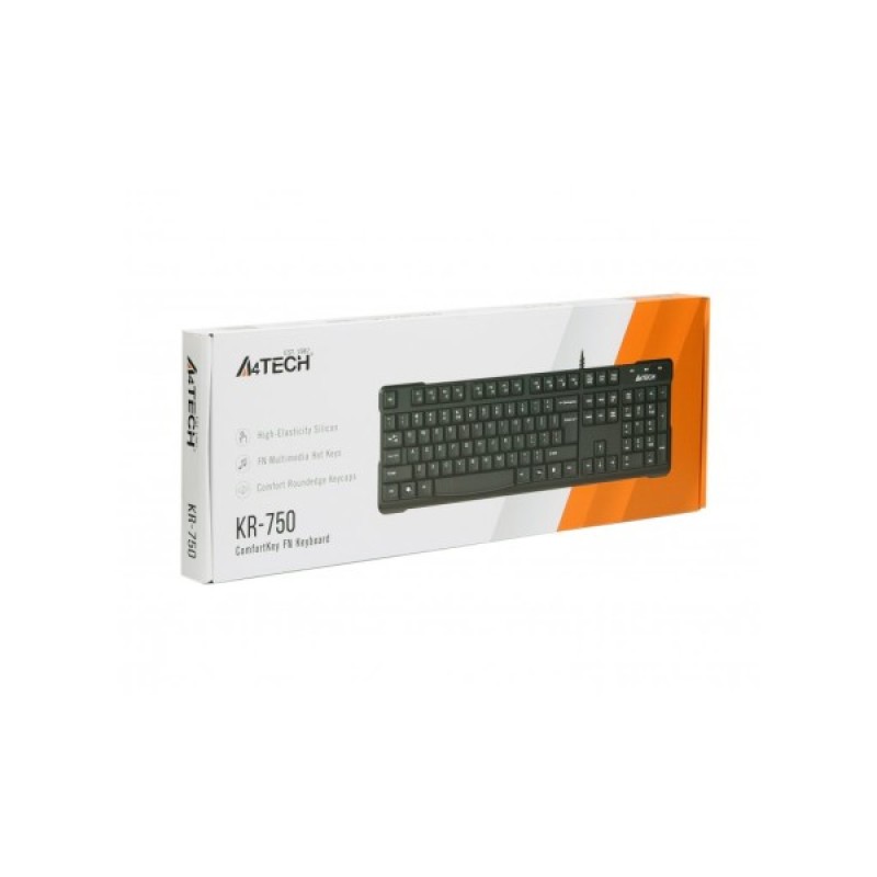 Клавіатура A4Tech KR-750-BLACK-US
